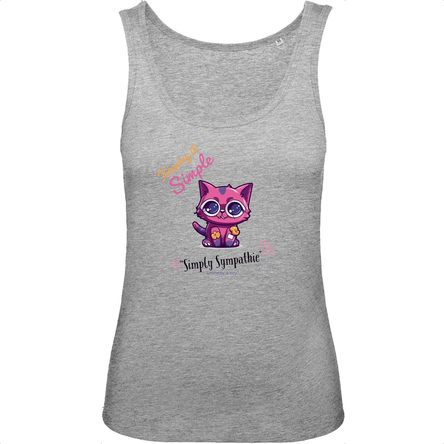 Simply Sympathie Women Tank Top 100% organic cotton - Cute Kitties Cats