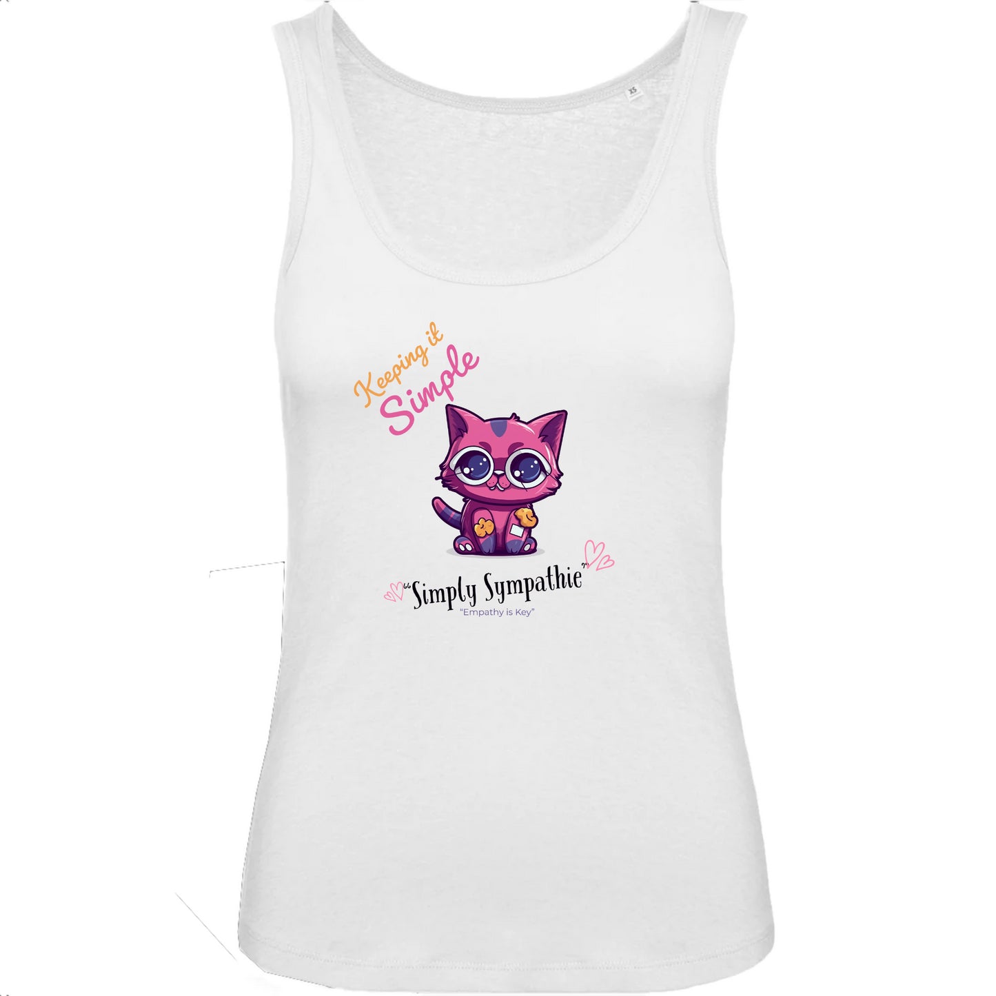 Simply Sympathie Women Tank Top 100% organic cotton - Cute Kitties Cats
