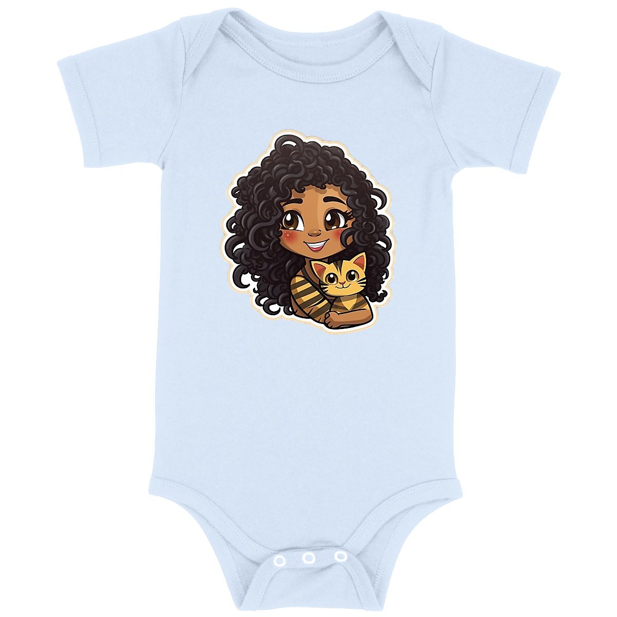 Cocoa Butter Cutie & Cat Organic Baby Bodysuit