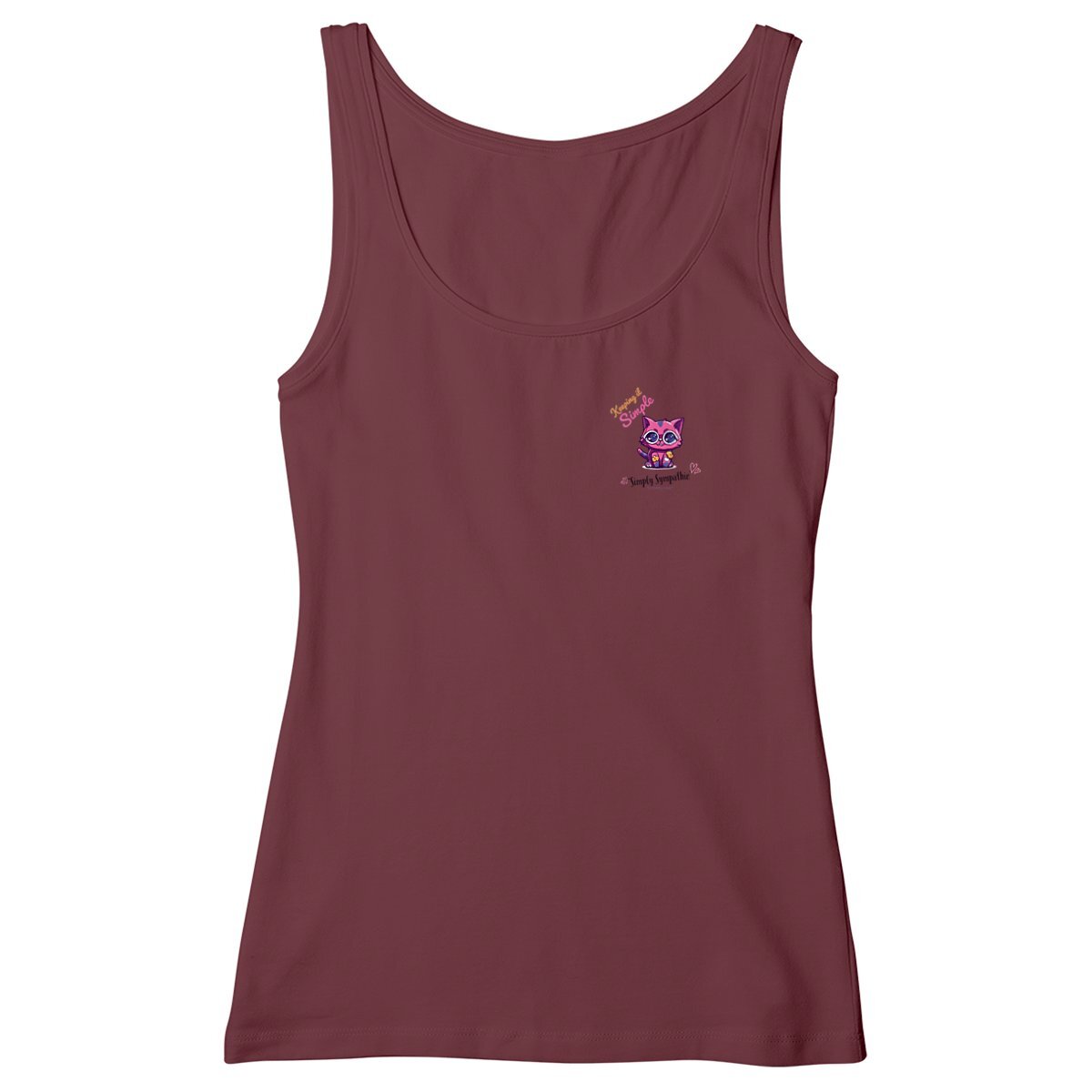 Keeping it Simple little logo Women Tank Top 100% organic cotton