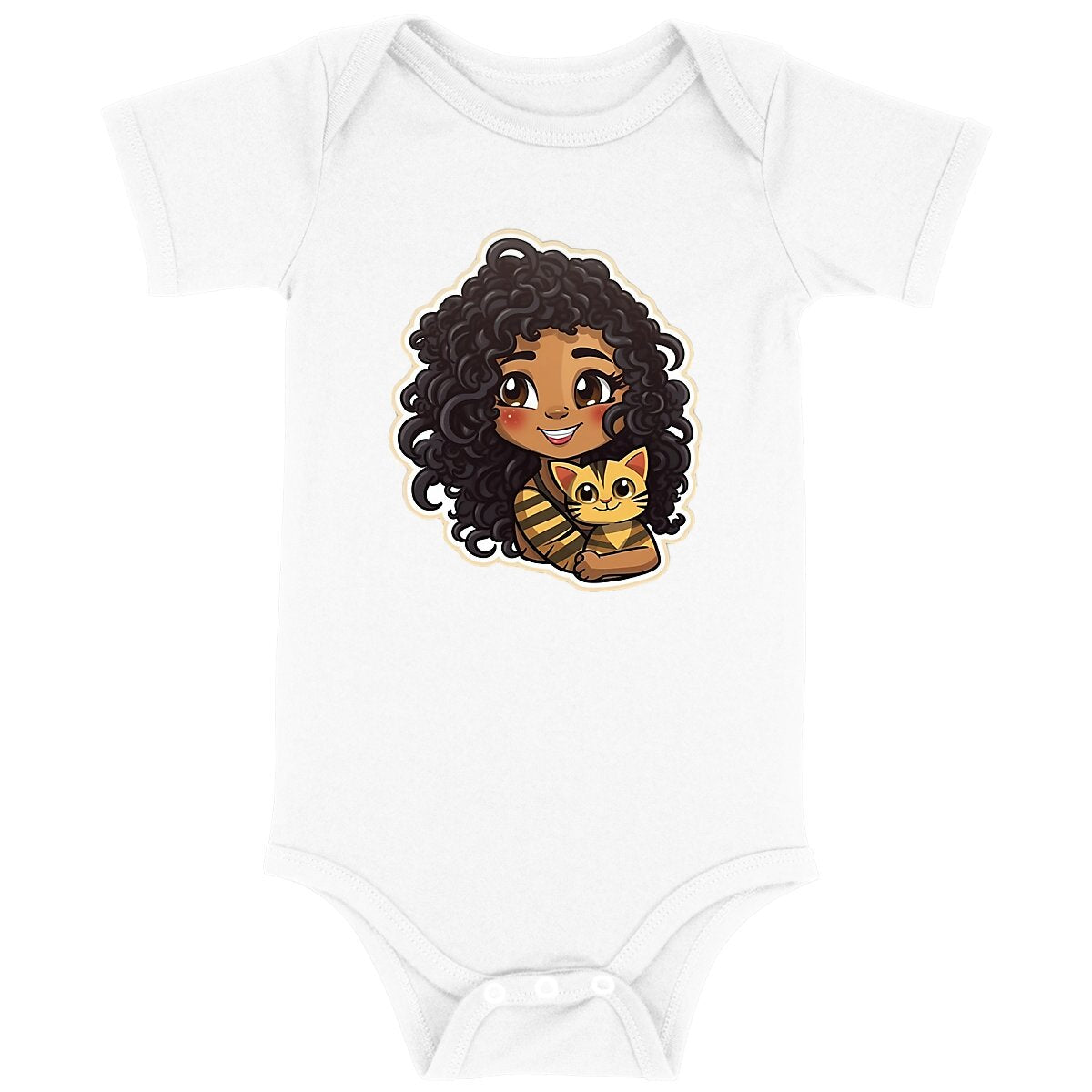 Cocoa Butter Cutie & Cat Organic Baby Bodysuit